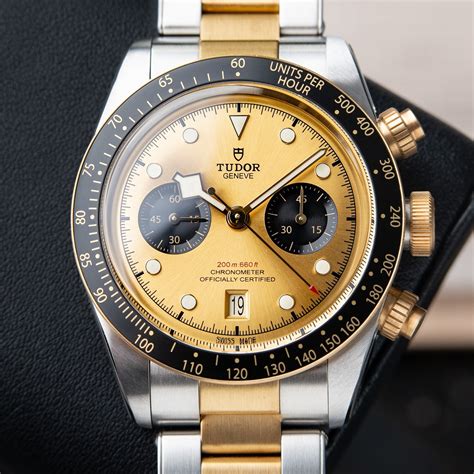 tudor black bay chrono gold|tudor black bay chrono jomashop.